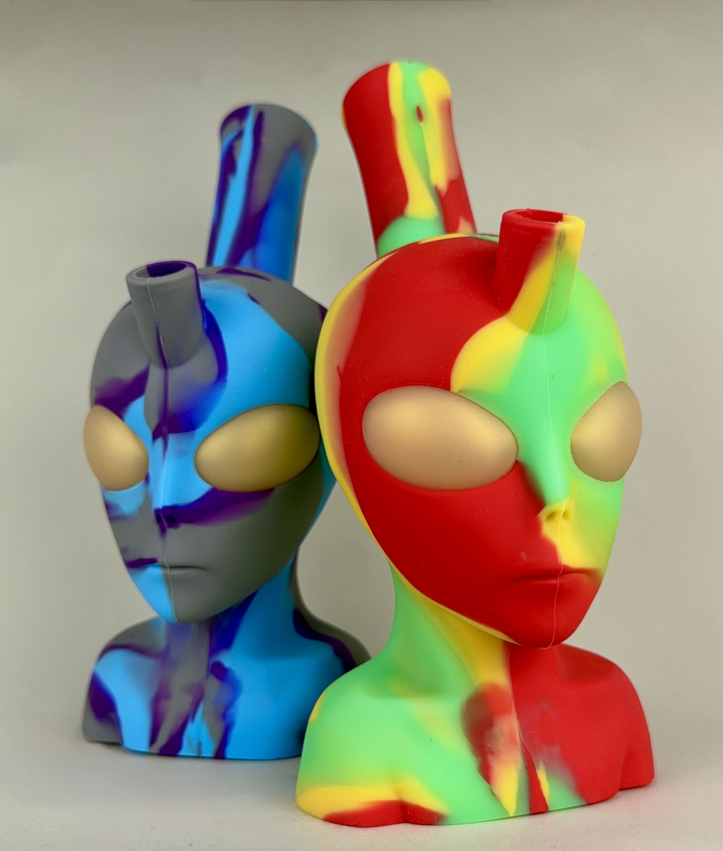 Alien Head Silicone Bong