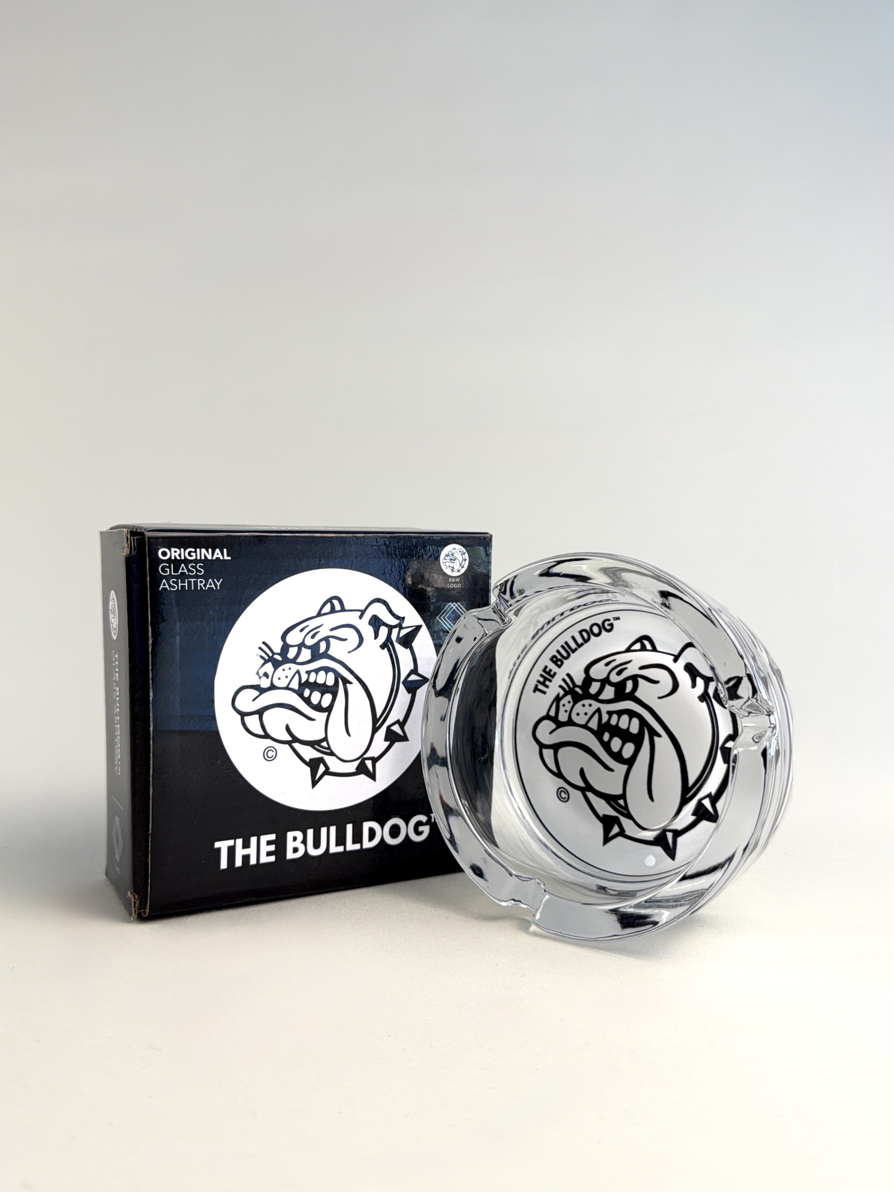 The Bulldog Original Glass Ashtray