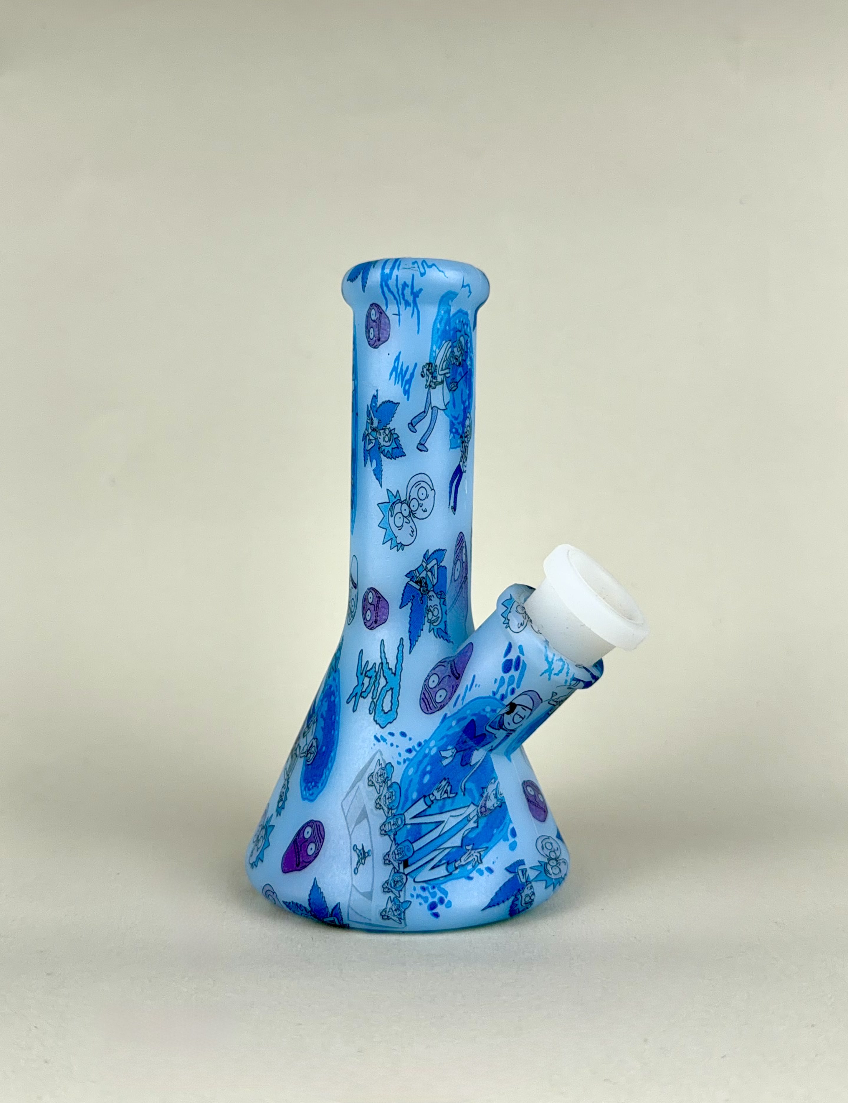 Mini Beaker Bong — Printed Silicone
